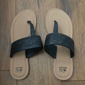 Montego Bay Club Tan Sandals Minimalist Design
